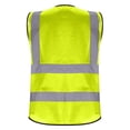 thumbnail image 5 of purcolt Womens High Visibility Reflective Safety Vest V Neck Zipper Workwear Waistcoat with with ID Pocket Mint Green Free Size, 5 of 7
