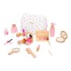 thumbnail image 3 of 15 Piezas Juego de Maquillaje de Madera Kit Simulación Espejo Sombra Labial Rubor Cepillo Juguete Creativo para Niños Material Madera Adecuado para Ju, 3 of 9