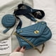 thumbnail image 2 of Bolso pequeño con textura, bolso de hombro de moda para mujer, bolso cruzado con cadena, 2 of 6