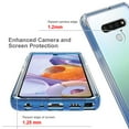 thumbnail image 5 of Mantto LG Stylo 6 Case, Front & Back 360 degree Full Body Protective Gradient Color Bumper Shockproof Slim Hybrid Back Soft Silicone Rubber TPU Bumper Clear Phone Case for LG Stylo 6 Case - Blue, 5 of 8