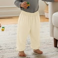 thumbnail image 5 of LYHaoo Lightweight Kids Long Pants For Boys And Girls Air Conditioning Sun Loose Fit Casual Trousers Boys Pants(Yellow), 5 of 7