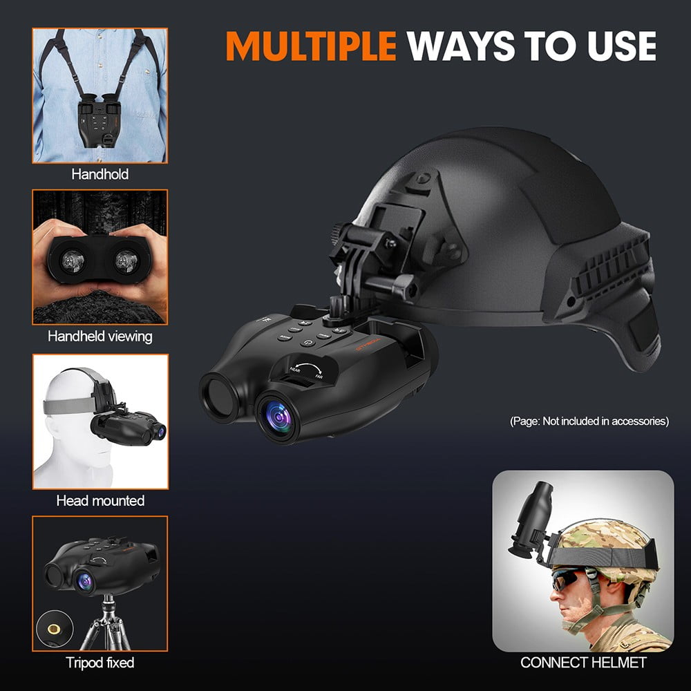 GTMEDIA N4 Night Vision Binoculars,1.54-Inch HD 1920*1080 30FPS Screen, 7 Adjustable IR Levels, 300m Clear Night Viewing Rang for Hunting Camping Wildlife Observation Security Patrol