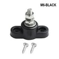 thumbnail image 2 of Battery Terminal Block 12V 24V Safety Red And Black Power Stud Battery Terminal M6-Black, 2 of 10