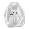 thumbnail image 1 of Moda Sudadera De Mujer Con Capucha - Gato Perezoso, 1 of 5
