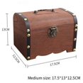 thumbnail image 2 of Wood Jar Saving Jar Wood Saving Pot Retro Trinket Box, 2 of 7