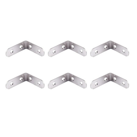 

Flat L Shape Shelf Support Corner Brace Angle Bracket 5 x 5cm 6Pcs