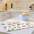 thumbnail image 6 of Yayeee Dish Drying Mat for Kitchen Counter 16"x18" Microfiber Absorbent Pad, Green Nordic Christmas, 6 of 7