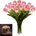 thumbnail image 1 of Sparkling Vase Set 15 Pieces Romantic Lighting 2026 LED Night Lights Never Fades Flower 15 pinks roses without vase, 1 of 8