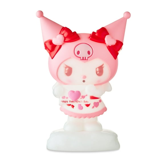 Valentines Day Blow Mold Decor Kuromi with Valentines Day card, 12 in, by Sanrio