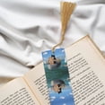 thumbnail image 6 of Kdxio Two Brave Cats Are Floating On The Sea Iceberg Print Metal Tassel Bookmarks,Perfect Gift for Art Lovers and Bookworms Metal Bookmarks for Women, 6 of 8
