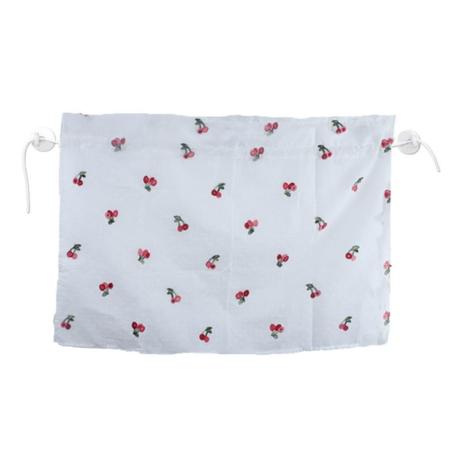 Car Window Shade for Side Windows 50 in x 70 in White or Pink Cloth with 2 Suction Cups and Drawstring Closure