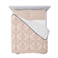 thumbnail image 7 of Pink Flowers Twin Size Down Alternative Comforter, Lightweight Comforter Quilt Bedding Set with Pillow Shams Baroque Scroll Floral Damask Pattern Art All Seasons Bed Comforter Duvet Insert 68"x86", 7 of 7
