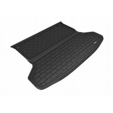 3D MAXpider 2019-2024 Fits Infiniti QX50 2022 QX55 Kagu Cross Fold Carbon Fiber Embossed Pattern Tan Cargo Liner M1IN0311309