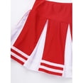 thumbnail image 7 of YiZYiF Girls Cheerleading Costume Outfit Set Sleeveless Top with Pleated Skirt for Stage Performance Red&White 12, 7 of 7