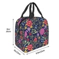 thumbnail image 3 of Easygdp Floral Bolsa Térmica Premium - Tela Oxford Impermeable, Gran Capacidad, Bolsillo Frontal, Unisex para Trabajo, Escuela, Actividades al Aire Libre y Picnics, 3 of 8