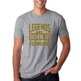 thumbnail image 1 of Legends are Born in February Gold Mens Fashion Graphic T-Shirt, 1 of 1