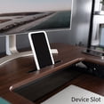 thumbnail image 3 of VIVO Dark Walnut Height Adjustable Extra Wide 42" Stand Up Desktop Converter, 3 of 8