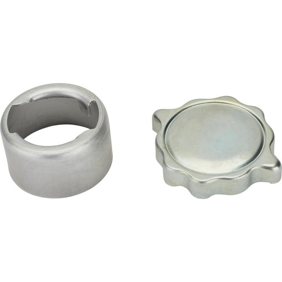 Speedway Motors Aluminum Gas/Oil Tank Filler Neck, Twist-On Vented Cap, Universal Fit - Premium Construction, 3.17" Length, Natural