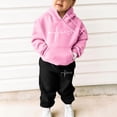 thumbnail image 2 of WEAIXIMIUNG Toddler Outfits Girls Kids Boys Kids Hooded Tracksuit Unisex Two Piece Outfits Hoodie Sweatshirt Sweatpants Set, 2 of 4