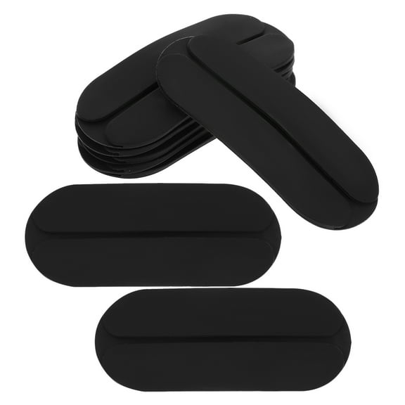 LEORX 8Pcs Black Shoulder Pads for Handbag Strap Multifunctional and Reusable