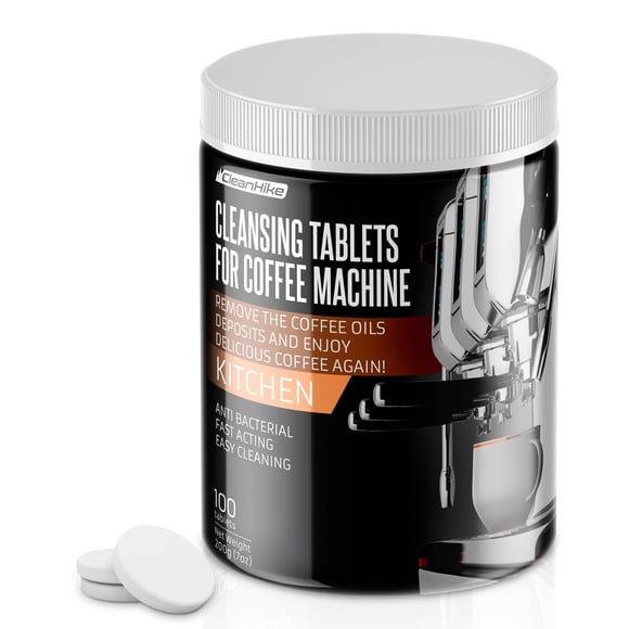 Pastillas limpiadoras para máquinas de café espresso CleanHike (100 tabletas)