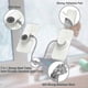 thumbnail image 3 of Window Safety Lock 2 Packs Versatile Window Restrictor Self Adhesive For No Drilling Window Locks, Refrigerator Lock With Key Child Pet Child Safety C, 3 of 5