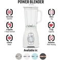 thumbnail image 3 of Haden Stainless 1.75 Liter Glass Jug 700W Motor Power Blender, Ivory/Chrome, 3 of 8