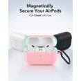 thumbnail image 3 of Funda para AirPods Pro, 2.ª generación, ESR, protección total contra caídas, rosa, 3 of 8