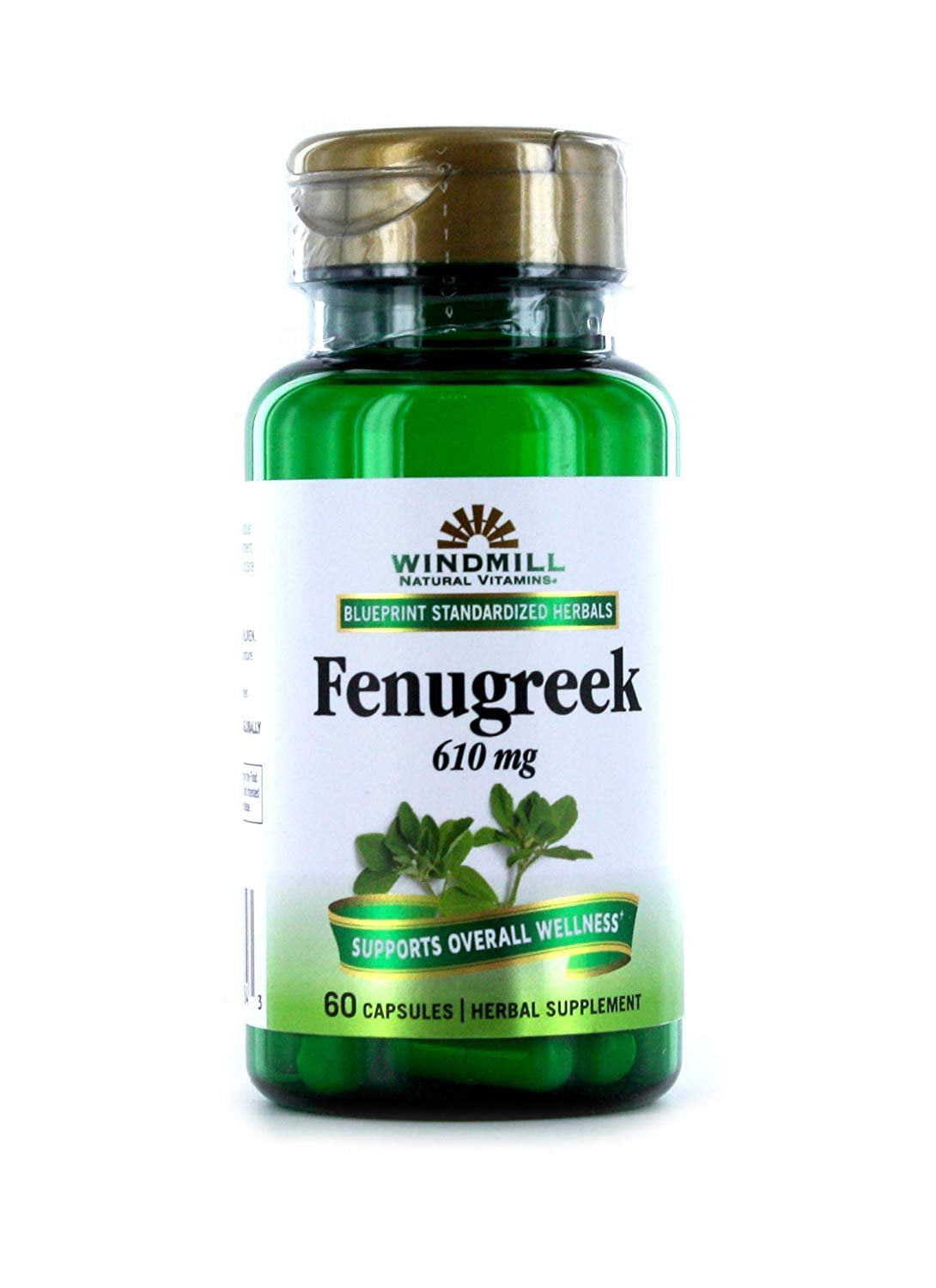 Fenugreek 610 Mg Capsules By Windmill Vitamins, 60 Ea
