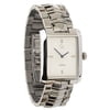 Men's Rectangular White Dial Watch