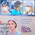 thumbnail image 3 of Colorful Operating Hats Nurses Gourd-shaped Long-time Service Pure Color Dull Polish Professional Assorted Colors Tie Back Working Caps, 3 of 5