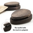 thumbnail image 5 of Wall Mounted Magic Marble Wood Hand Towel Holder - Set of 2 Kitchen Hand Towel Holder Adhesive - Kitchen Hand Towel Holder Hooks Hangers Rack for Kitchen,Bathroom,Home Decor Quick Drying, Nut Brown, 5 of 7