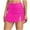 Hot Pink, variant on Womens High Waisted Split Swim Skirt Sporty Drawstring Skirted Swim Bottom Solid Color Single Piece Swimsuit Skirt Beach Bathing Suit Navy