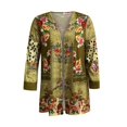thumbnail image 3 of PENGXIANG Veste Décontractée pour Femmes Cardigan à Imprimé Floral avec Poches en Solde, 3 of 4