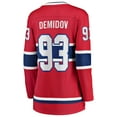 thumbnail image 3 of Women's Fanatics Ivan Demidov Red Montreal Canadiens Home Breakaway Player Jersey, 3 of 3