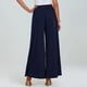 thumbnail image 5 of Pantalones de Cintura Alta con Elástico para Mujer, Estilo Informal, Holgados, de Pierna y Bolsillos. Azul XL, 5 of 7