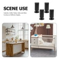 thumbnail image 3 of YSNOOWE Furniture Legs Metal 4Pcs and Sturdy Black Stainless Steel for Cabinet and Bed Frame, 3 of 8
