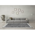 thumbnail image 3 of Ahgly Company Indoor Round Abstract Gray Modern Area Rugs, 6' Round, 3 of 4