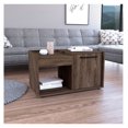 thumbnail image 3 of Coffee Table with Storage, One Open Shelf & Cabinet, Living Room Table, 37.12'' Superior Top, Easy Assembly, Modern Accent Furniture, 3 of 5