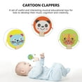 thumbnail image 4 of KAKOWELY 5pcs Durable Wooden Toy Puzzle Musical Rattle Instrument for Kids Playing,4.13"X1.97"X0.59", 4 of 5