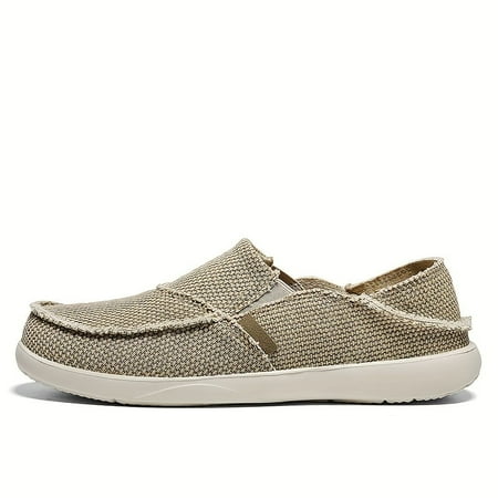 

Men s Canvas Comfortable Slip On Mules Lightweight Breathable Open Back Shoes Non-slip Closed-toe Slippers For Outdoor