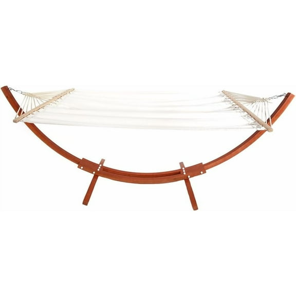 ONCLOUD Hammock Wood Arc Stand with Double Hammock (10.5 ft)