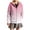 Pink, variant on Uaswgudfs Women's Ombre Zip-Up Hoodie, Long Sleeve Drawstring Casual Jacket with Pockets - Trendy Outerwear Black L