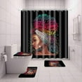 thumbnail image 6 of Exquisite Floral Home Waterproof Bathroom 4 Sets, 6 of 6