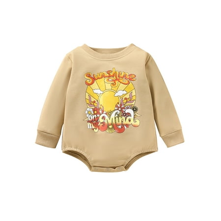 

AMILIEe Newborn Baby Girl Boy Xmas Long Sleeve Romper Sweatshirt Tops 0-24 Months