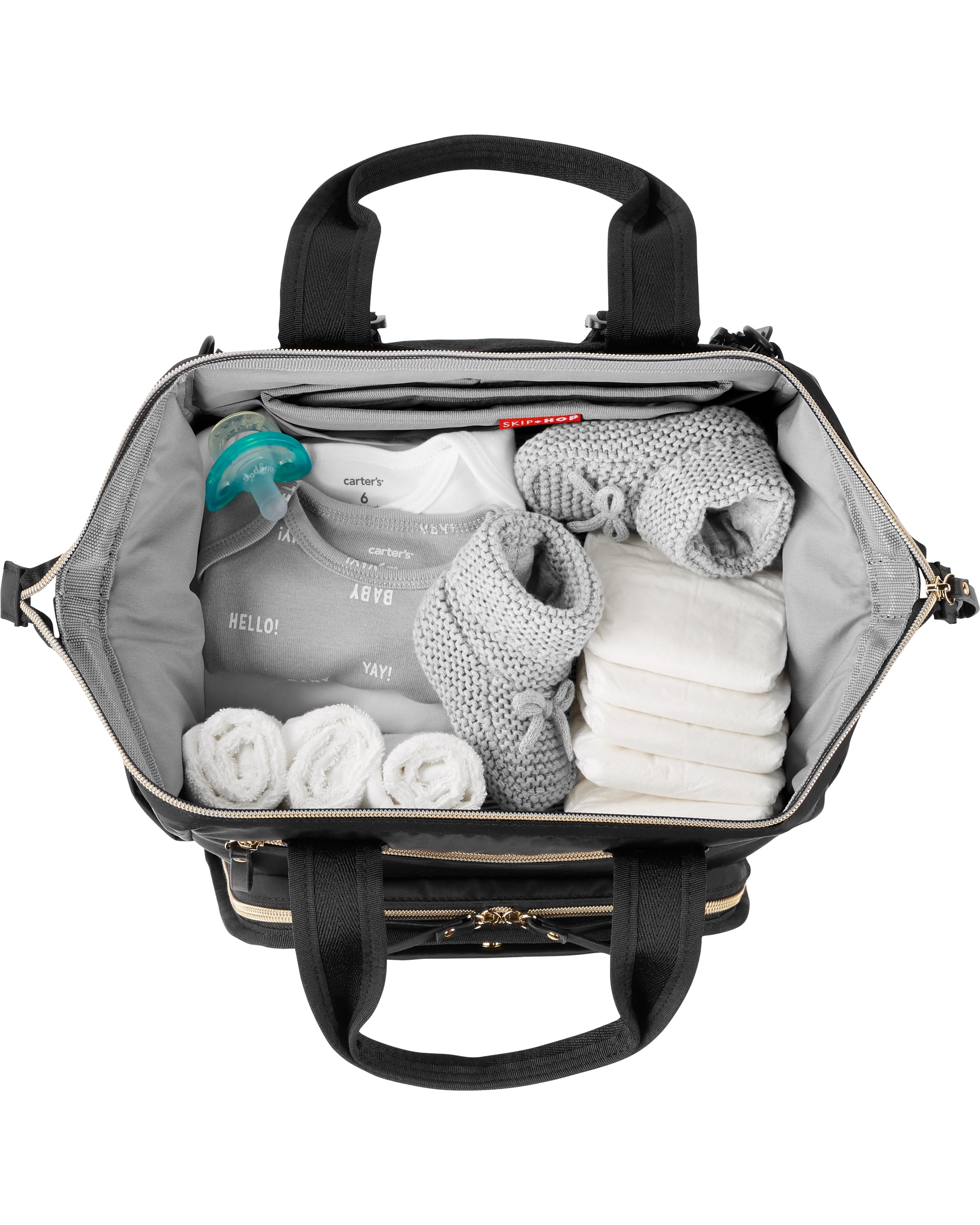 Mainframe Wide Open Backpack Diaper Bag - Black