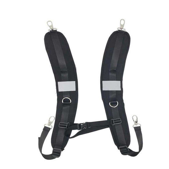 Minnieouse Correa para el hombro Pieza reemplazada Cordón de la Mano de obra fina Instalación práctica Suministros para acampar Negro ajustable Type2 NO2