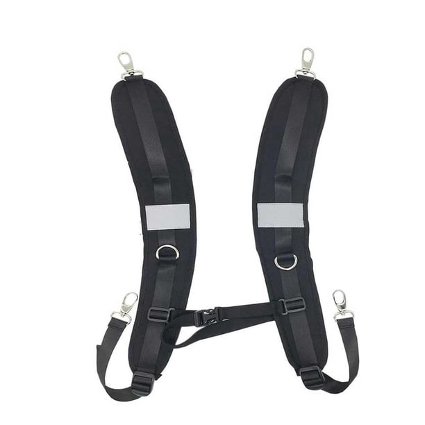 Guardurnaity Correa para el hombro Pieza reemplazada Cordón Multicolor de alta resistencia Suministros para acampar Hebilla Accesorios para Mochilas Negro