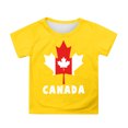 thumbnail image 1 of GDREDA Canada T-Shirts à Imprimé Drapeau Canada Day T-Shirt à Manches Courtes pour Filles T-Shirt d'Été à Col Rond Coupe Décontractée T-Shirts Basiques, 1 of 4