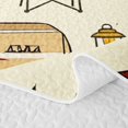 thumbnail image 5 of Catabedysis Modern Camping Pattern Bed Spread Queen For Camper Gifts,Jungle Animals Deer Queen Coverlet Set For Boys,Multicolor,3Pcs, 5 of 7